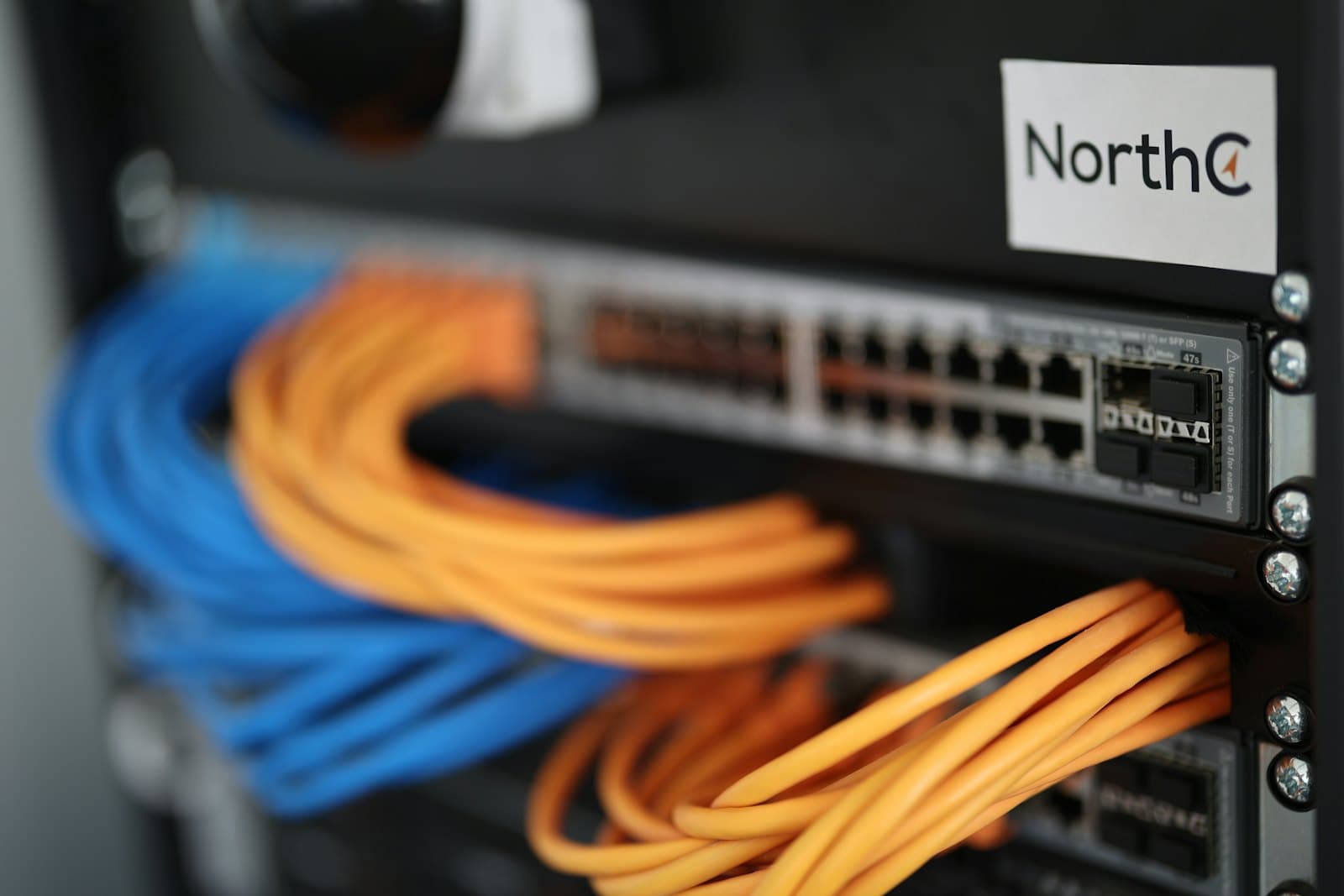 Network switch with patch cables