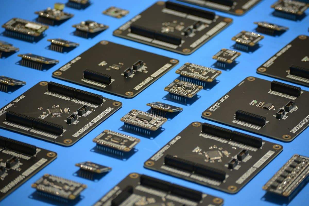 Circuit boards ready for assembly